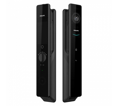 Электронный дверной замок Philips DDL902-MFVP с распознаванием лица и ладони (Black)