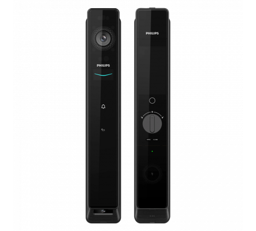 Электронный дверной замок Philips DDL902-MFVP с распознаванием лица и ладони (Black)