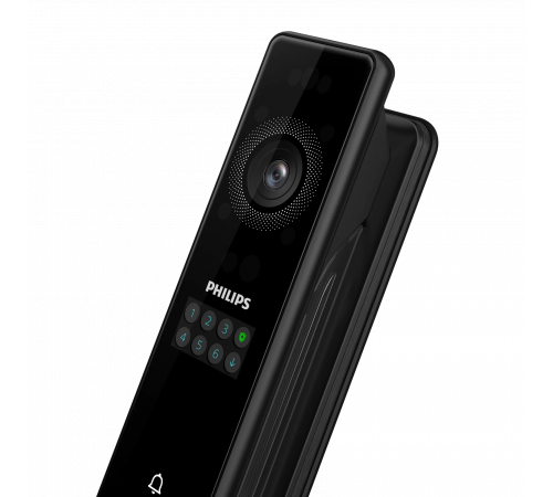 Электронный дверной замок Philips DDL902-MFVP с распознаванием лица и ладони (Black)