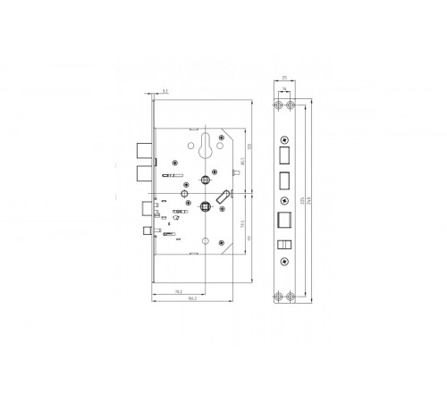 Электронный дверной замок с отпечатком пальца SOLITY GP-4000BK DARK SILVER