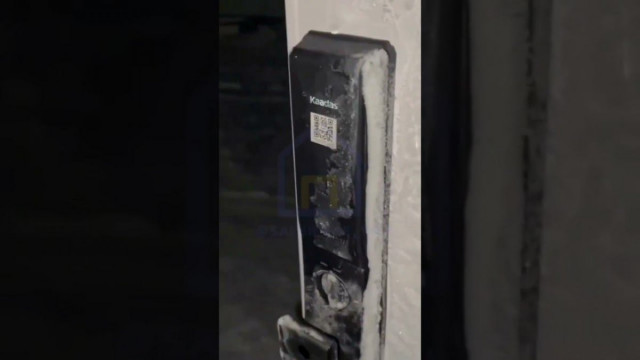 Kaadas K9W: тест замка в суровых погодных условиях